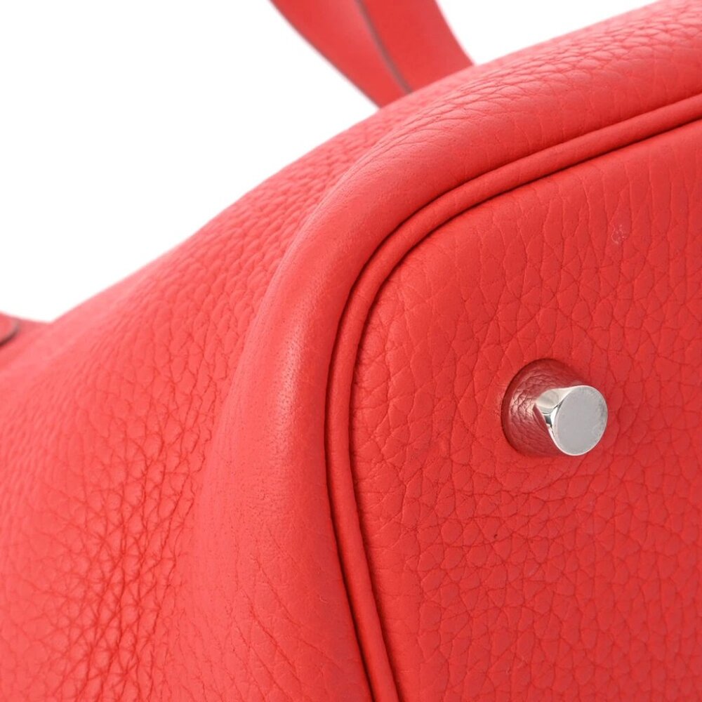 HERMES Picotan Lock MM Rouge casaque hand bag - Picture 2 of 12